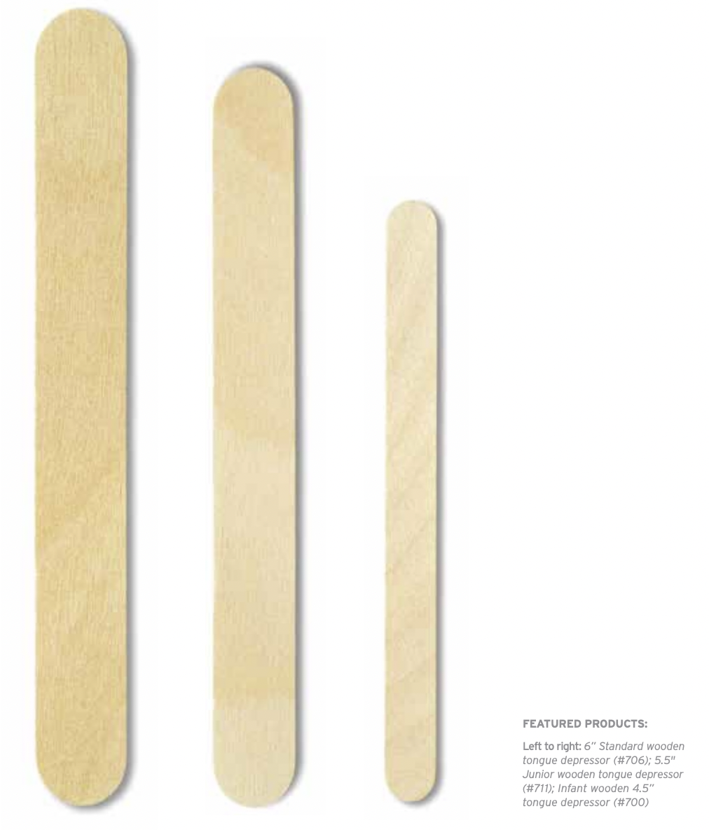 Types of Wooden Tongue Depressors Graphic